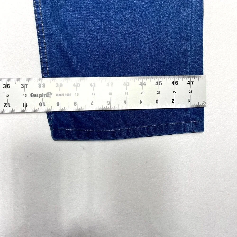 Vintage Levis For Men Skosh More Comfort Orange Tab Jeans Blue 42x32 Made in USA